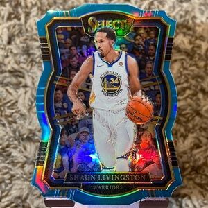2017-18 SHAUN LIVINGSTON /185 Select Blue Die-Cut Premier Warriors Card 126